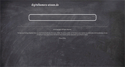 Desktop Screenshot of digitalkamera-wissen.de